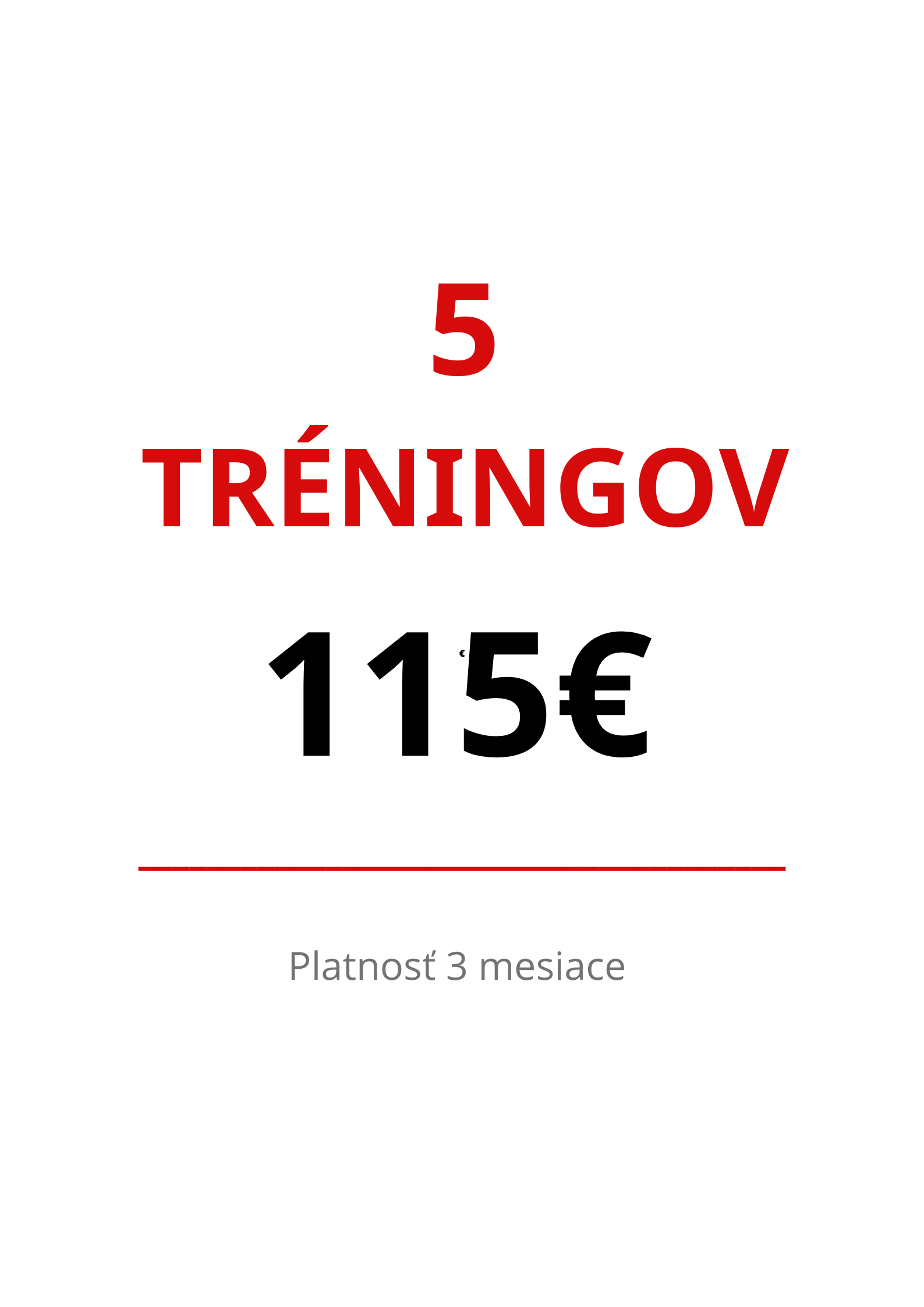 5 Tréningov